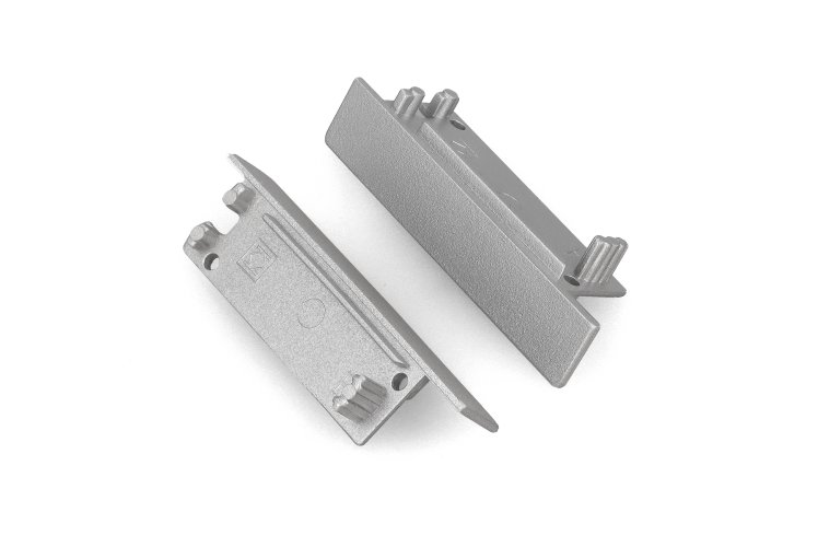 Difuzory a koncovky - FLAT8 koncovka stříbrná s otvorem, 23110040 - foto 1