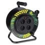 Prodlužovací šňůry, bubny, rozbočky - PVC prodlužovací kabel na bubnu - 4 zásuvky 50m pevný střed, 230V, IP20 - foto 2