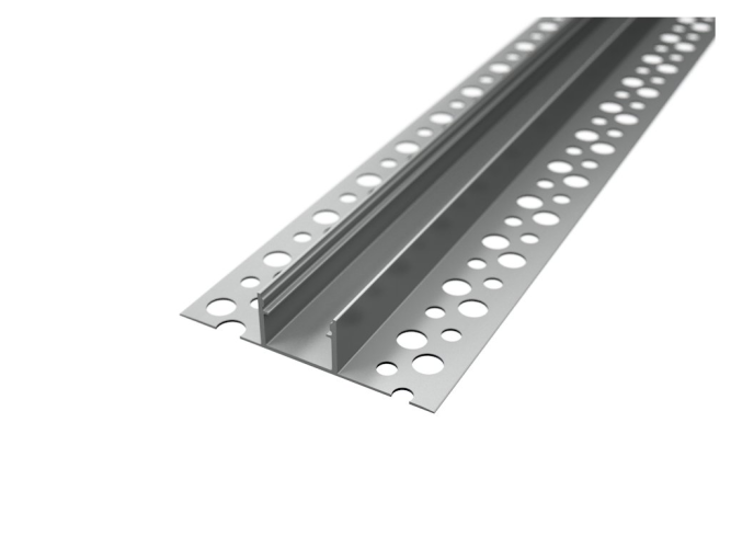 Podomítkové, sádrokartonové profily - Hliníkový LED profil RECESSED 12, zapuštěný, stříbrný - foto 1