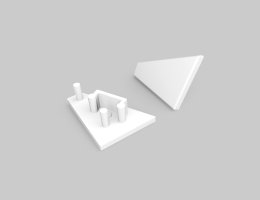 Difuzory a koncovky - Koncovka profilu CORNER10 bílá, 83990001