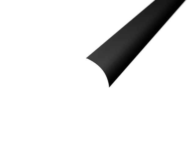 Difuzory a koncovky - Difuzor pro profil CORNER 2 kulatý, černý - foto 1