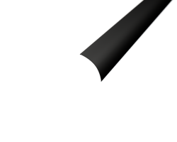Difuzory a koncovky - Difuzor pro profil CORNER 2 kulatý, černý