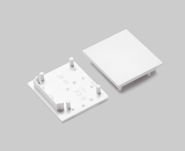 Difuzory a koncovky - Koncovka profilu VARIO30-03, bílá - foto 1