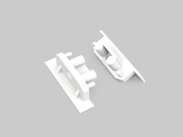 Difuzory a koncovky - GROOVE10 koncovka gen2 SQ bílá s otvorem, 76990001