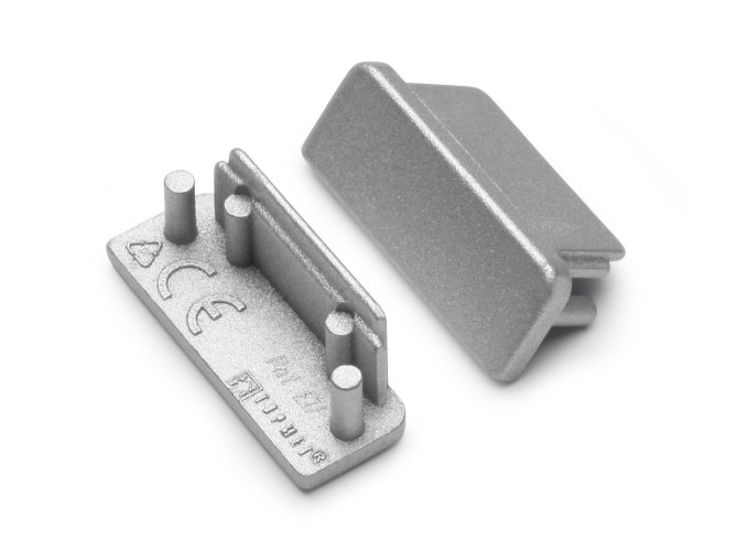 Difuzory a koncovky - Koncovka profilu SURFACE14 stříbrná, A2980040 - foto 1