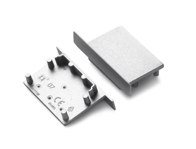 Difuzory a koncovky - Koncovka profilu VARIO30-07 stříbrná, V4930040 - foto 1