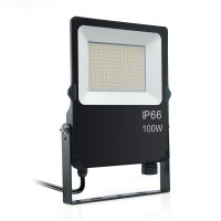 Přisazené reflektory - LED reflektor černý, IP66, IK08, 100W, CCT