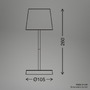 Stolní lampy dekorační - BRILO 7423043 Boja LED stolní lampička bezdrátová IP44, stmívatelné, dotykový vypínač, motiv lebky - BRILO - foto 9
