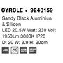 Nepřímé osvětlení - NV 9248159 Nástěnné svítidlo CYRCLE černý hliník a akryl LED 20.5W 230V 3000K IP20 - NOVA LUCE - foto 9
