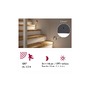 Zapuštěná - P 80004 LED vestavné svítidlo do zdi Tsaro hranaté 80x36mm 1W 230V 2700K černá mat čidlo - PAULMANN - foto 9