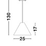 Kónická - NV 9125062 Závěsné svítidlo WERA dřevo barvy tmavý ořech tmavě hnědý textilní kabel dřevěná rozeta E27 1x12W 230V IP20 bez žárovky - NOVA LUCE - foto 9