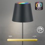 Stolní lampy dekorační - BRILO 7559015 BRILONER Coloris LED stolní lampička Smart nabíjecí, ovládání přes aplikaci, stmívatelné, antracit 7559015 - foto 9