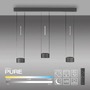 Kruhová - PN 2473-15 LED závěsné svítidlo PURE Clipse, šedá, dálkový ovladač, Comfort Lift, paměťová funkce 2200-5000K - PAUL NEUHAUS - foto 9