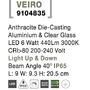 Nástěnná - NV 9104835 Venkovní nástěnné svítidlo VEIRO antracitový hliník a čiré sklo LED 6W 3000K 200-240V IP65 světlo nahoru a dolů 40st. - NOVA LUCE - foto 9