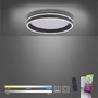 Kruhová - PN 8414-13 Q-VITO LED stropní svítidlo Smart-Home antracit s měnitelnou teplotou chromatičnosti s pamětí a ovladačem stmívání ZigBee 2700-5000K - PAUL NEUHAUS - foto 9