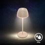 Stolní lampy dekorační - BRILO 7581011 BRILONER Riffle Nano stolní lampička - 1,5W, 130lm, nabíjecí, LED, stmívatelné, dotykový vypínač, German design Award Winner 2025, béžová 7581011 - foto 9