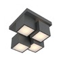 Dekorativní - LD 14114-18 TETRIS LED stropní svítidlo černé tvar kostky s přímým a nepřímým osvětlením do obývacího pokoje 3000K - JUST LIGHT - foto 9