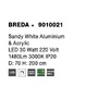 Kruhová - NV 9010021 Závěsné svítidlo BREDA bílý hliník a akryl LED 30W 220V 3000K IP20 - NOVA LUCE - foto 9