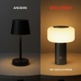 Stolní lampy dekorační - BRILO 7580015 Juna stolní lampa - 1,8W, 210lm, nabíjecí, LED, stmívatelné, dotykový vypínač, teplá bílá, antracit - BRILO - foto 9