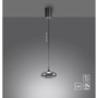 Dekorativní - LD 15692-15 Kolekce Schöner Wohnen LED závěsné svítidlo POSH, šedá, 1-ramenné, stmívatelné, SimplyDim, 3000K - JUST LIGHT - foto 9