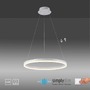 Kruhová - PN 2382-16 TITUS LED závěsné svítidlo 60x60 bílá, kruhové, stmívatelné, paměťová funkce, moderní SimplyDim 3000K - PAUL NEUHAUS - foto 9