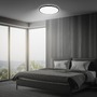 Kruhová - BRILO 7655015 Slim svítidlo LED panel pr.37,5 cm - 22W, 3000lm, dálkový ovladač, stmívatelné, černá - BRILO - foto 9