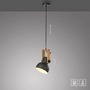 Dekorativní - LD 15741-18 CUP 2.0 závěsné svítidlo průměr 16cm 1 ramenné dřevo z akácie nastavitelná výška - JUST LIGHT - foto 9