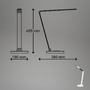 Stolní lampy pracovní - BRILO 7543016 Cuma LED lampa na psací stůl, bezdrátové nabíjení telefonu, stmívatelná, bílá - BRILO - foto 9