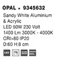 Kruhová - NV 9345632 Stropní svítidlo MORBIDO bílý hliník a akryl LED 50W 230V 2700K - 4000K IP20 vč. dálkového ovládání stmívatelné Tuya - NOVA LUCE - foto 9