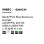 Hranatá - NV 9364034 Stropní svítidlo PORTO bílá ocel hliník a akryl LED 30W 230V 3000K IP20 stmívatelné - NOVA LUCE - foto 9