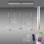 Dekorativní - PN 2249-95 Závěsné svítidlo Q-ROTATE 5 ramenné hliník nastavitelná výška Smart Home ZigBee 2700-5000K - PAUL NEUHAUS - foto 9