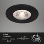 Kruhová - BRI 7047-035 3ks sada LED vestavné svítidlo, pr. 9 cm, stmívatelné, 5 W, černá - BRILONER - foto 9