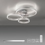Kruhová - LD 15157-55 LILLUTI LED stropní svítidlo 3 ramenné stříbrná přímé/nepřímé osvětlení stmívatelné dálkový ovladač 3000K - LEUCHTEN DIREKT / JUST LIGHT - foto 9