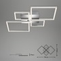 Hranatá - BRILO 3128-018 LED rám 75 cm 2x48W 4000lm chrom - BRILO - foto 9