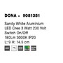 Bodová - NV 9081351 Bodové svítidlo DONA bílý hliník LED Cree 3W 230V vypínač na těle 3000K IP20 - NOVA LUCE - foto 9