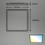 Hranatá - BRILO 7082-015 Slim CCT svítidlo LED panel, 42 cm, 22 W, černá - BRILO - foto 9