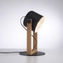 Stolní lampy dekorační - LD 15666-18 CUP LED stolní lampa, černá, šňůrový vypínač, imitace dřeva, industriální design - LEUCHTEN DIREKT / JUST LIGHT - foto 9