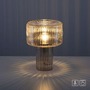 Stolní lampy dekorační - PN 4092-27 FUNGUS LED stolní lampa jantarová barva, sklo tvaru houby, pr.25cm, vypínač - PAUL NEUHAUS - foto 9