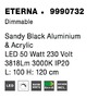Dekorativní - NV 9990732 Závěsné svítidlo ETERNA černý hliník a akryl LED 50W 230V 3000K IP20 stmívatelné - NOVA LUCE - foto 9