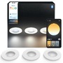 Koupelnová - PH 8721103073020 Hue Adore zápustné koupelnové svítidlo kulaté 3x4,2W, 2000-6500K, IP44, bílá (3ks) - PHILIPS - foto 9