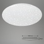 Kruhová - BRILO 3368-016 LED stropní svítidlo hvězdné nebe, CCT, noční světlo, dálkový ovladač, stmívatelné - BRILO - foto 9