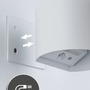 Nepřímé osvětlení - P 71285 LED nabíjecí nástěnné svítidlo Nyora IP44 3000K 135x120mm 2x1W bílá - PAULMANN - foto 9