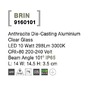 Nástěnná - NV 9160101 Venkovní nástěnné svítidlo BRIN antracitový hliník čiré sklo LED 10W 3000K 200-240V 101st. IP65 - NOVA LUCE - foto 9