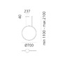 Kruhová - AR 1992030A Discovery vertikální 70 - černá - ARTEMIDE - foto 9