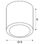 Kruhová - LA 1004666 OCULUS CL vnitřní LED nástěnné a stropní přisazené svítidlo černé DIM-TO-WARM 2000–3000 K - BIG WHITE (SLV) - foto 9