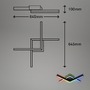 Dekorativní - BRILO 3739-015 RGB CCT LED stropní svítidlo, 64,5cm, 20 W, 1800 lm, černá - BRILO - foto 9