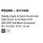 Bodová - NV 9111432 Bodové svítidlo POGNO černá a zlatý hliník GU10 1x10W IP20 220-240V bez žárovky - NOVA LUCE - foto 9