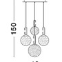 Vícečetná - NV 9695222 Závěsné svítidlo HOOK saténový zlatý kov a opálové bílé sklo LED 37W 230V 3000K IP20 stmívatelné - NOVA LUCE - foto 9