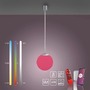 Koule - LD 22072-55 Ls-BOLO LED závěsné svítidlo Smarthome průměr 20cm stříbrná stmívatelné s aplikací dálkový ovladač Tuya RGB/2700-5000K - JUST LIGHT - foto 9