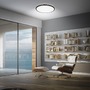 Kruhová - BRILO 7654015 Slim svítidlo LED panel pr.37,5 cm - 22W, 3000lm, hvězdné nebe, neutrální bílá, černá - BRILO - foto 9